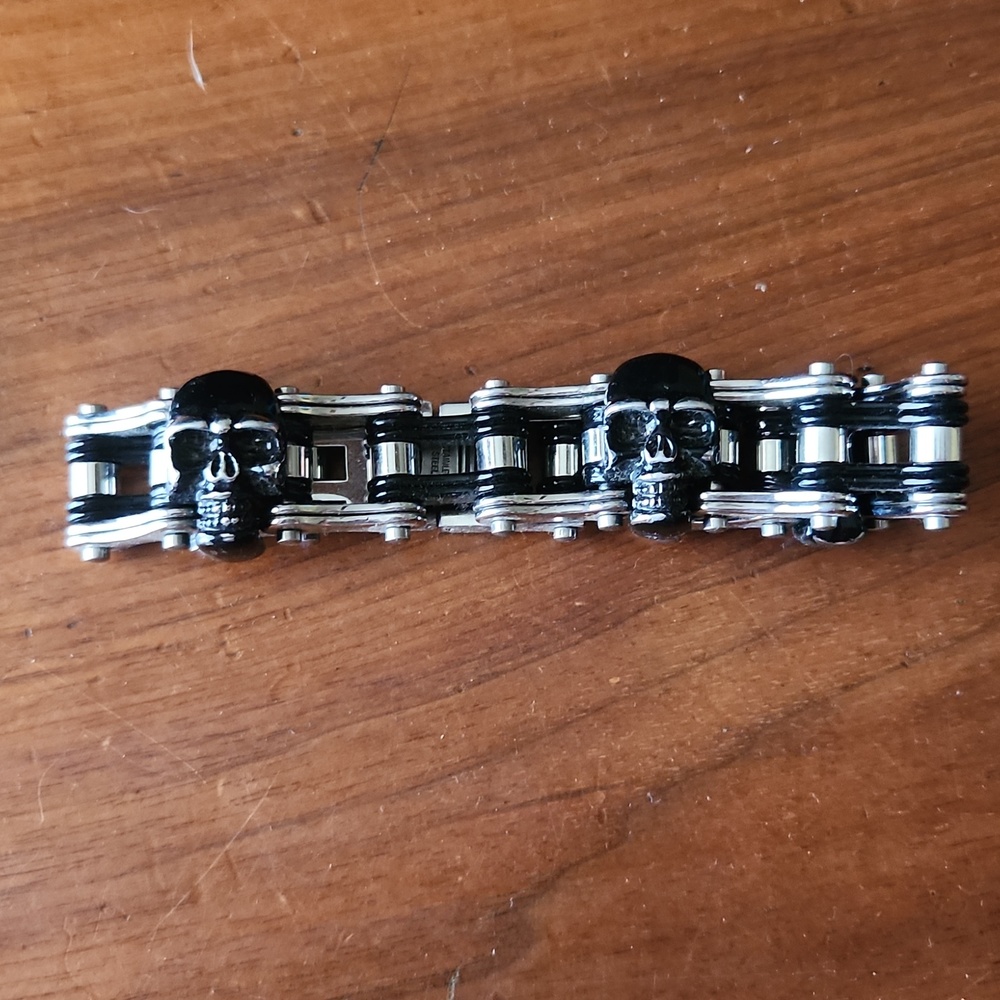 Motorcycle chain bracelet